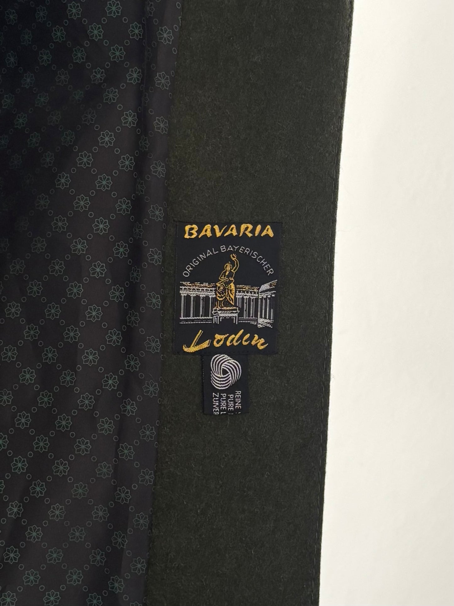 Long green wool coat