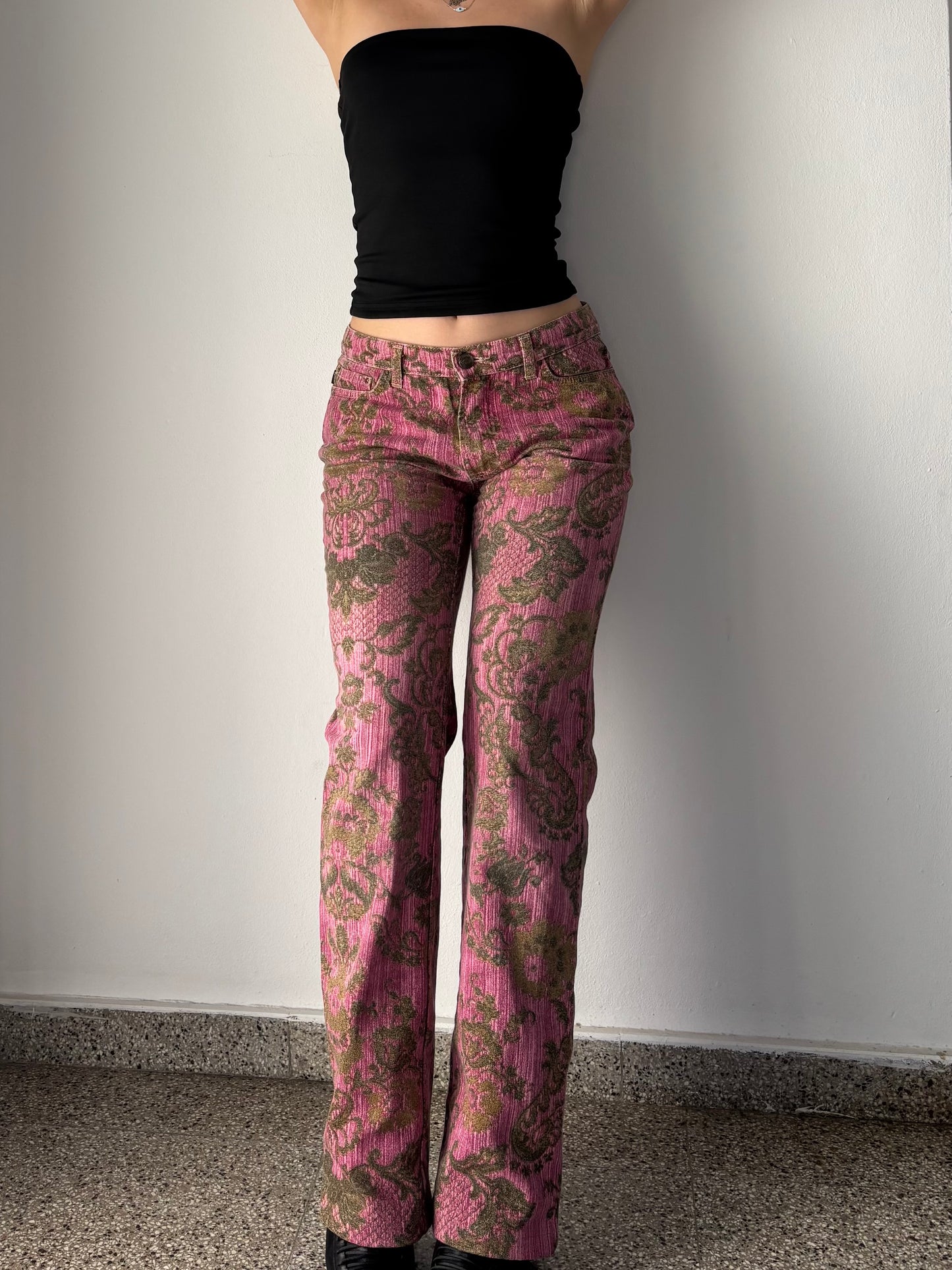 Just Cavalli 2005 floral print jeans