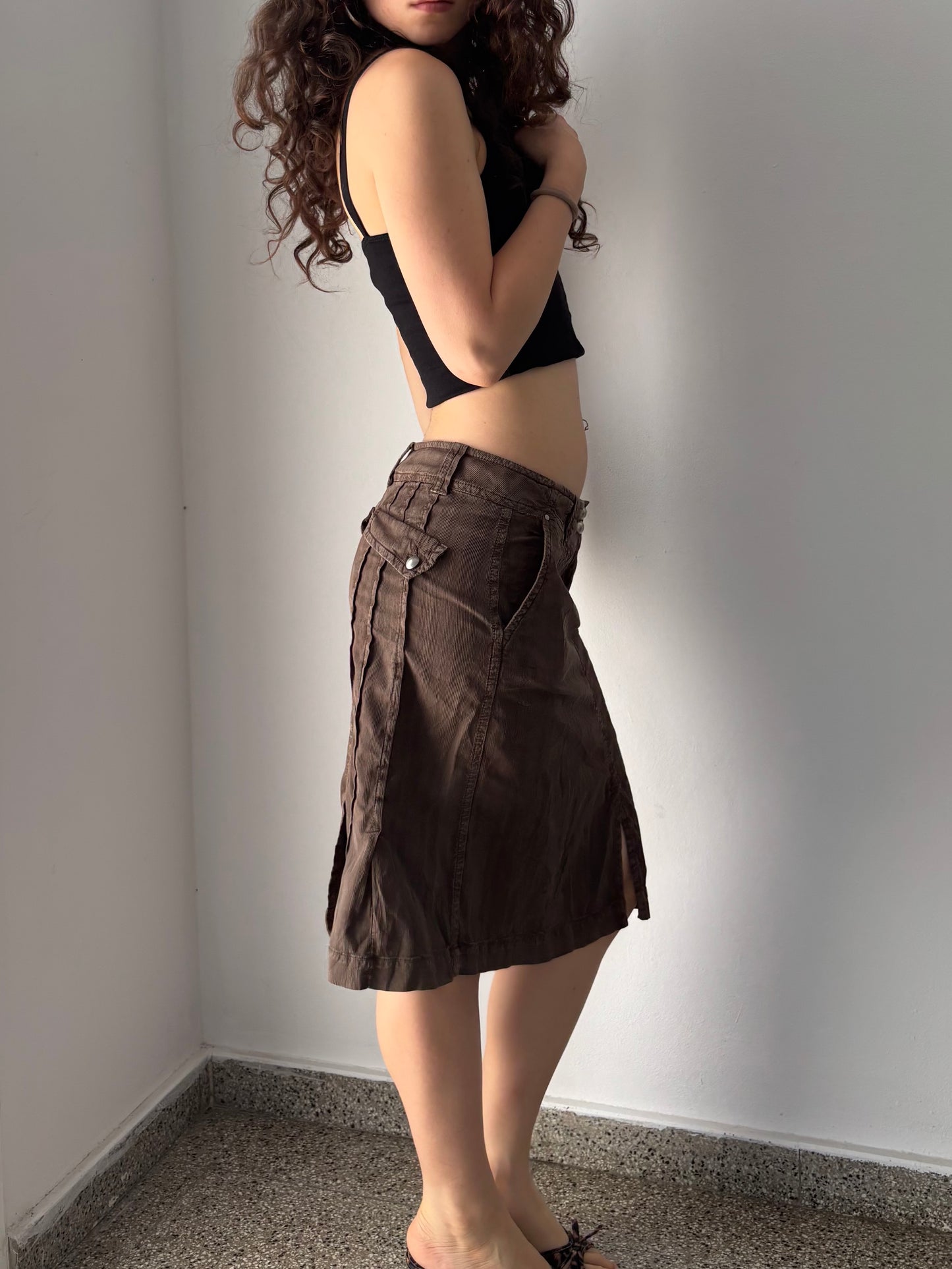 Tru Trussardi brown pencil skirt