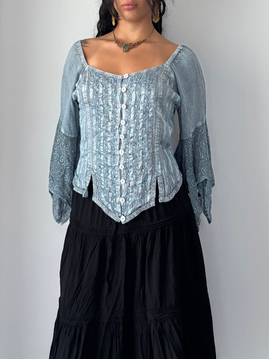 Baby blue fairy top