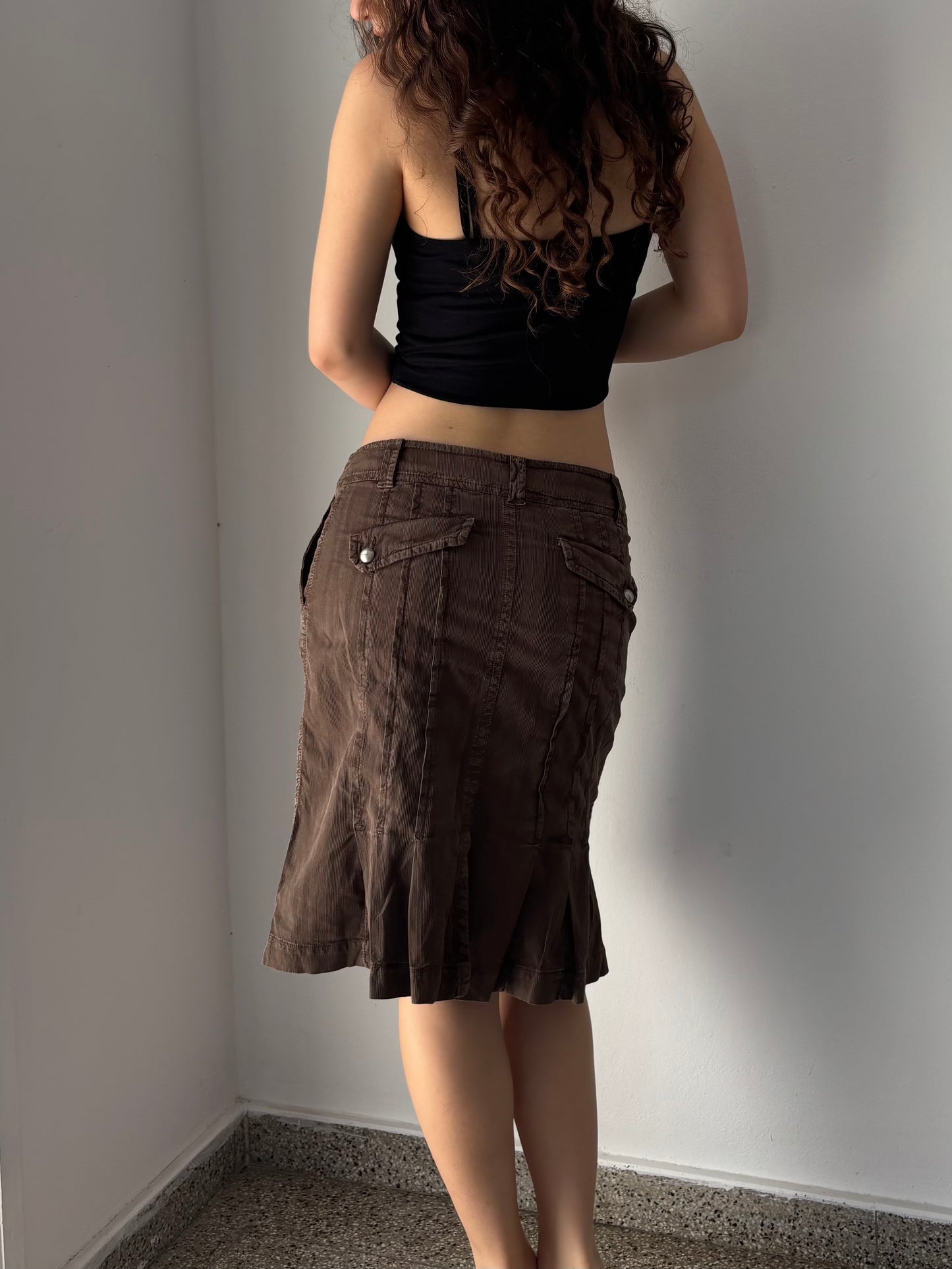 Tru Trussardi brown pencil skirt