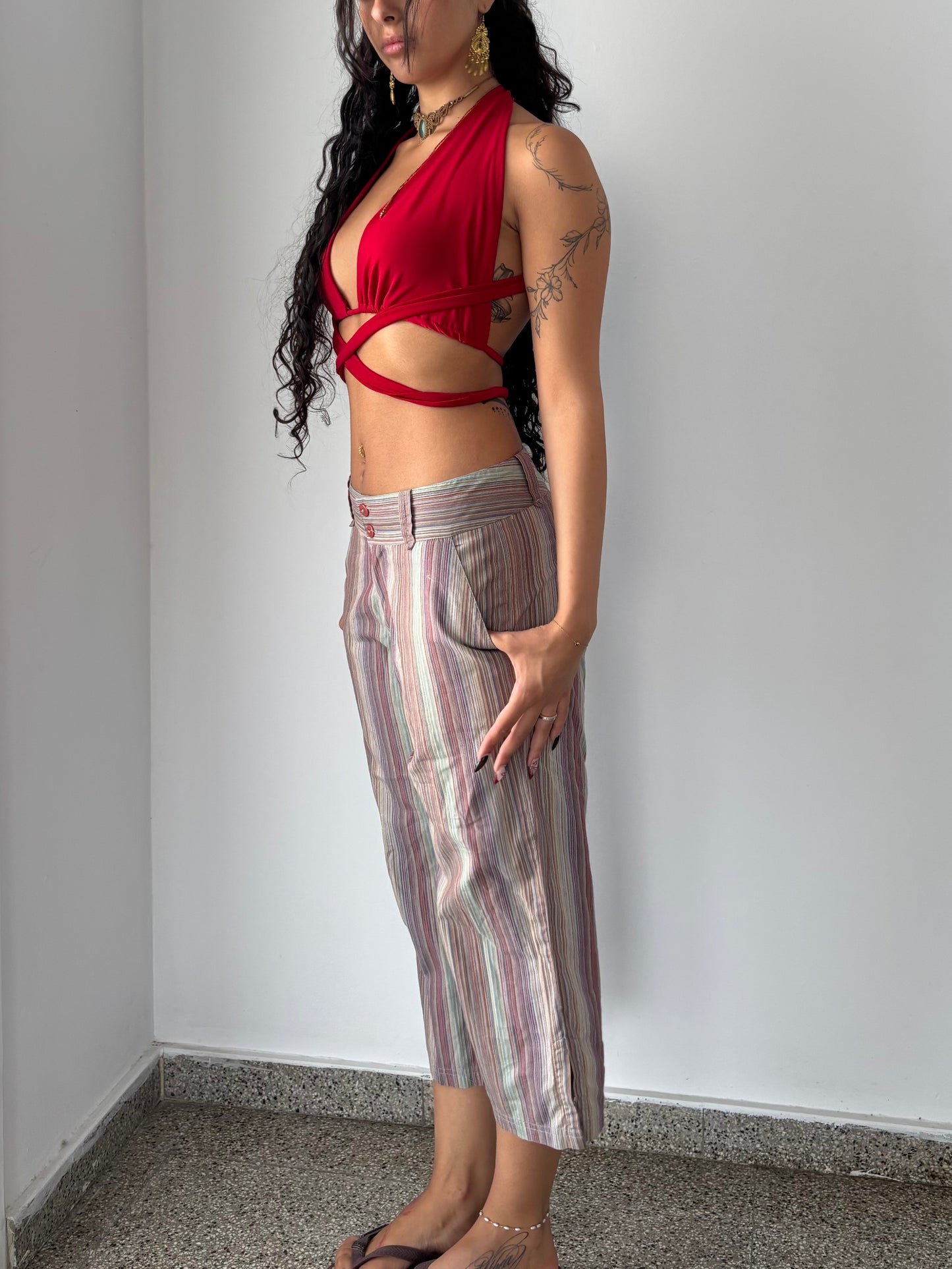 Timberland stripped capri pants