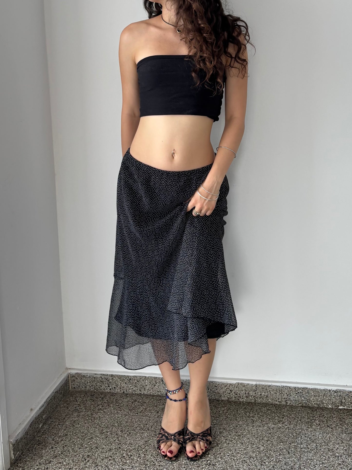 Vintage polka dot skirt