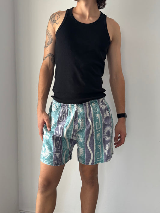 Vintage shorts with funky pattern