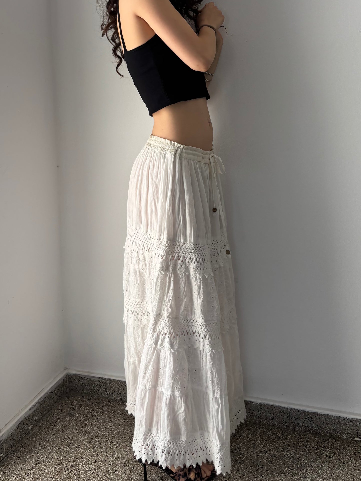 White maxi fairy skirt