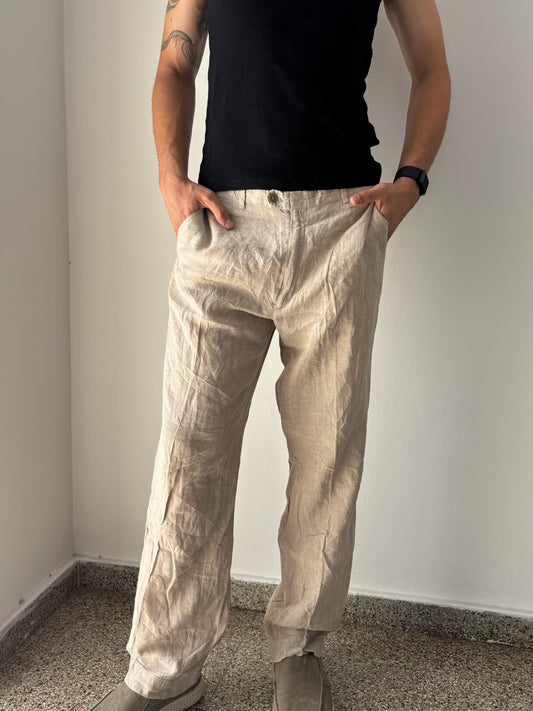 Beige Linen pants