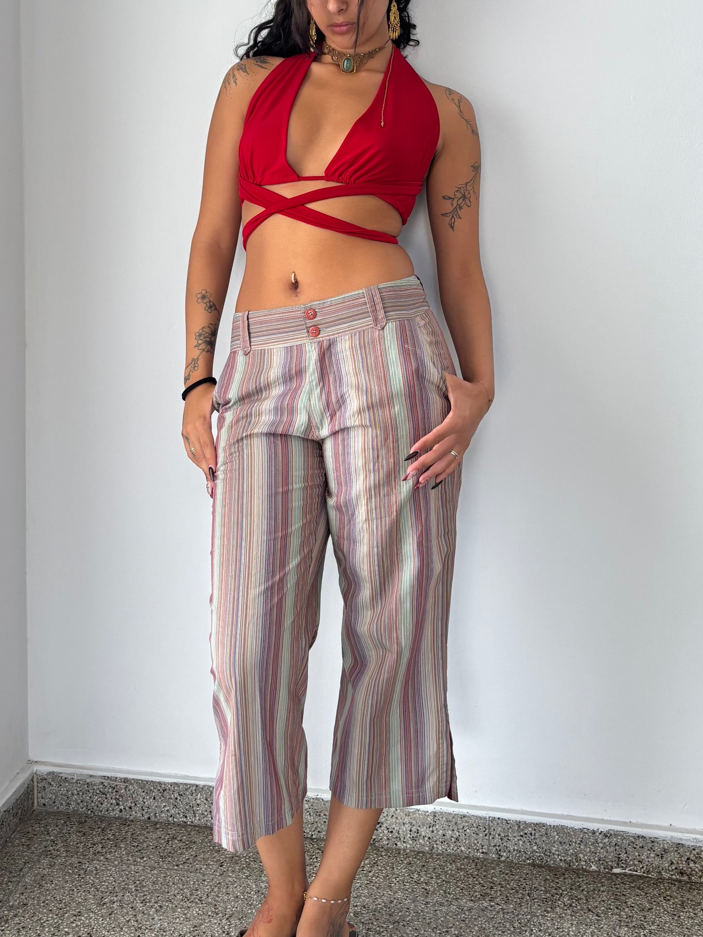 Timberland stripped capri pants