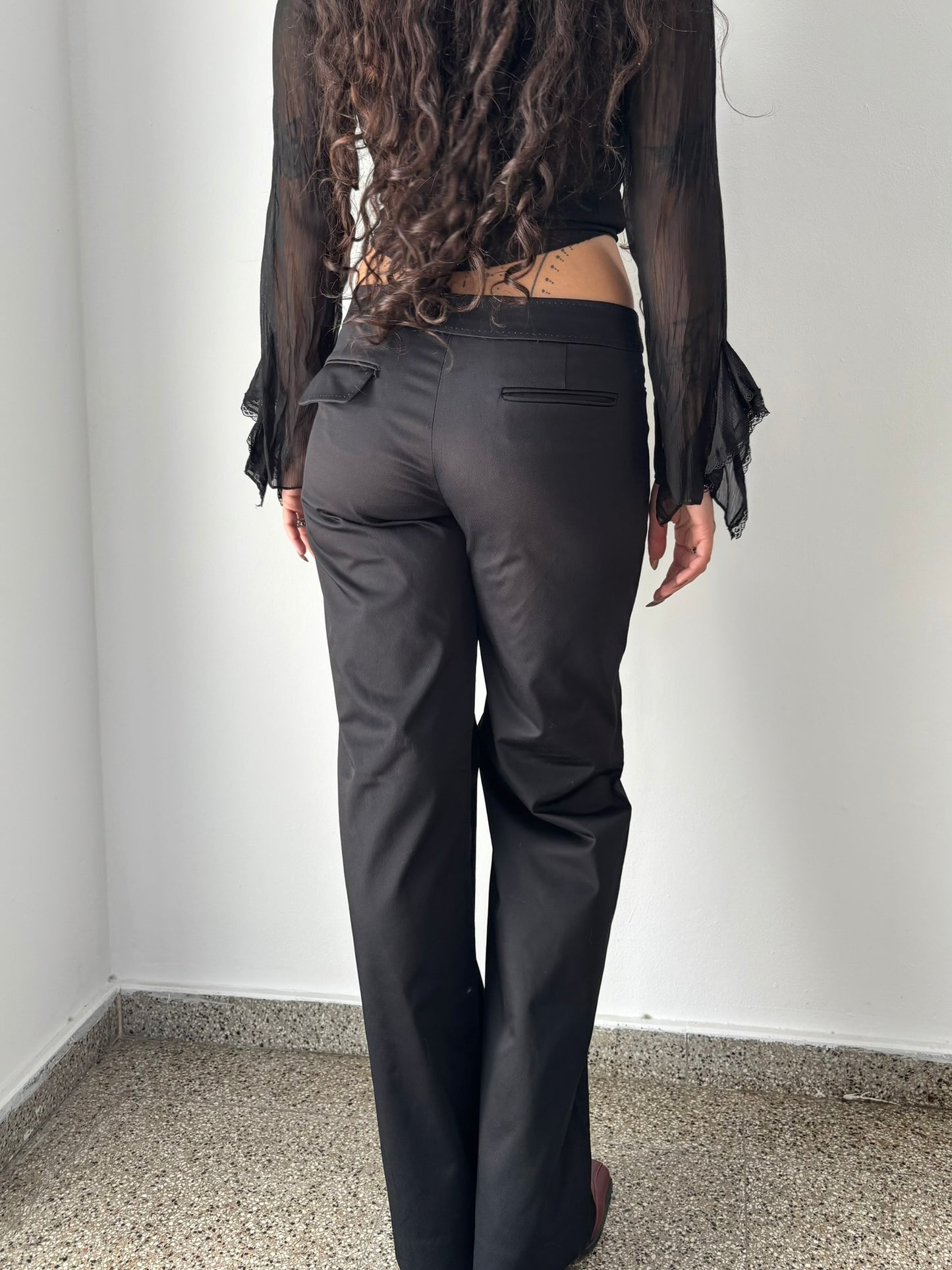 Esprit black wide leg trousers